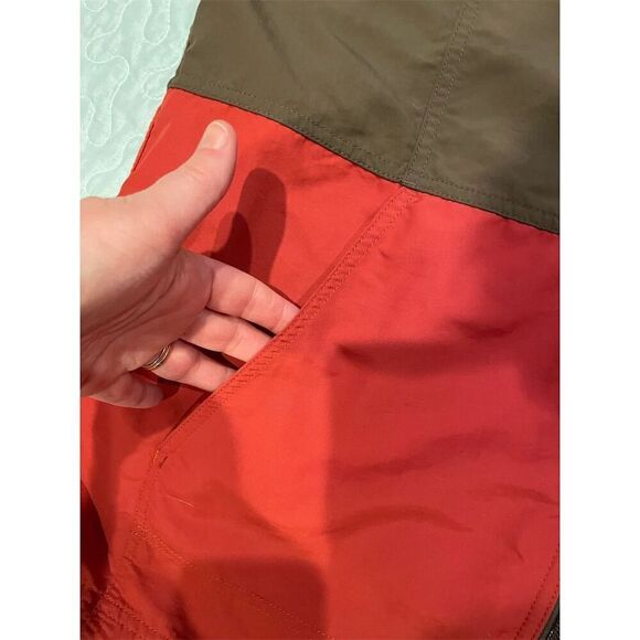 LL Bean Men's Windbreaker Jacket L Multicolor Color Block Hooded Zip - Picture 5 of 10